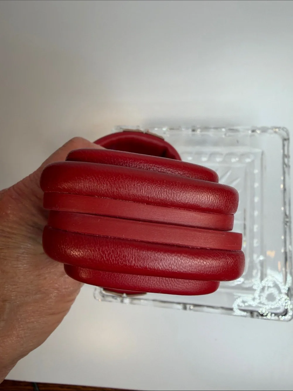 Tory Burch Red Double T Sport Slide Leather. Size 7 like new- worn once